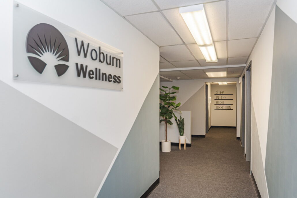 Hallway of Woburn Wellness